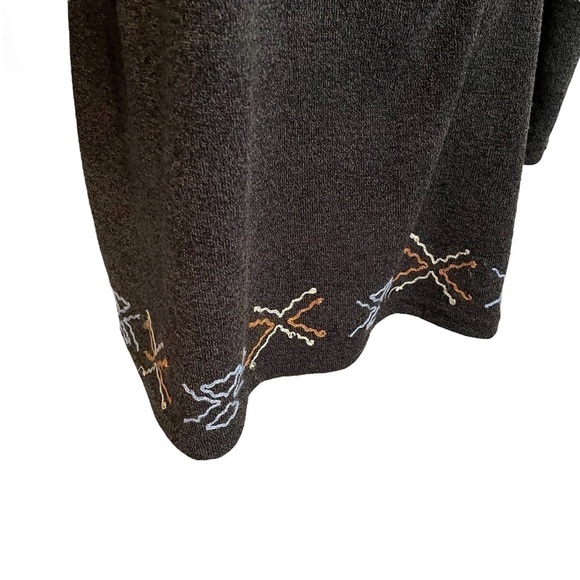 HIGHNESS - Size 2X - Heathered Grey Tunic/Dress - Aztec Design - Embroidery - Picture 5 of 7